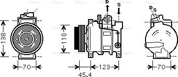 Ava Quality Cooling AIAK227 - Compressore, Climatizzatore autozon.pro