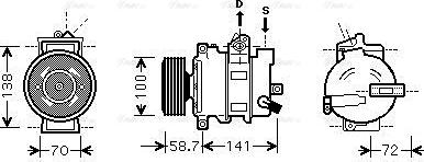 Ava Quality Cooling AI K279 - Compressore, Climatizzatore autozon.pro