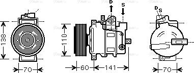 Ava Quality Cooling AI K271 - Compressore, Climatizzatore autozon.pro