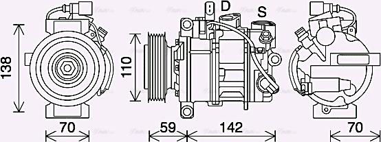 Ava Quality Cooling AIK410 - Compressore, Climatizzatore autozon.pro