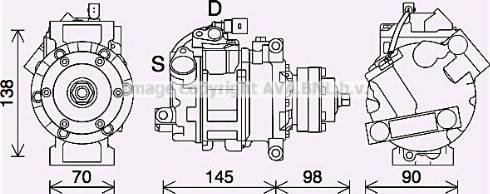 Ava Quality Cooling AIK423 - Compressore, Climatizzatore autozon.pro