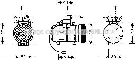 Ava Quality Cooling AI K182 - Compressore, Climatizzatore autozon.pro