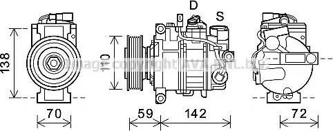 Ava Quality Cooling AIK396 - Compressore, Climatizzatore autozon.pro