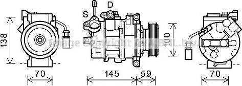 Ava Quality Cooling AIK342 - Compressore, Climatizzatore autozon.pro