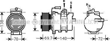 Ava Quality Cooling AIK312 - Compressore, Climatizzatore autozon.pro