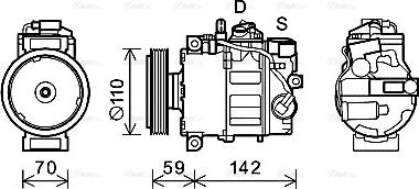 Ava Quality Cooling AIK380 - Compressore, Climatizzatore autozon.pro