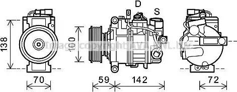 Ava Quality Cooling AIK338 - Compressore, Climatizzatore autozon.pro