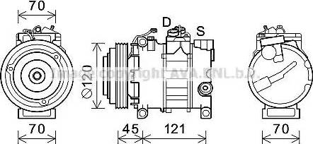 Ava Quality Cooling AIK379 - Compressore, Climatizzatore autozon.pro