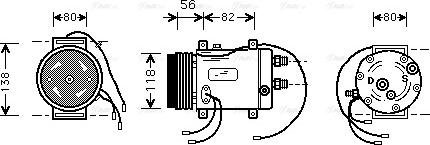 Ava Quality Cooling AI K255 - Compressore, Climatizzatore autozon.pro