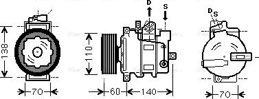 Ava Quality Cooling AI K266 - Compressore, Climatizzatore autozon.pro