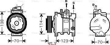 Ava Quality Cooling AI K276 - Compressore, Climatizzatore autozon.pro