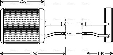 Ava Quality Cooling AL 6073 - Scambiatore calore, Riscaldamento abitacolo autozon.pro