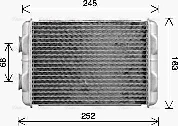 Ava Quality Cooling AL6158 - Scambiatore calore, Riscaldamento abitacolo autozon.pro