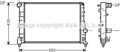 Ava Quality Cooling AL 2084 - Radiatore, Raffreddamento motore autozon.pro