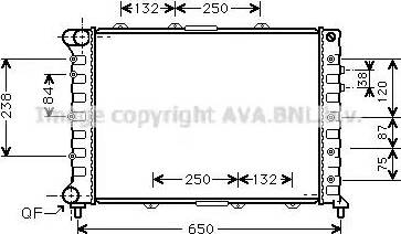 Ava Quality Cooling AL 2038 - Radiatore, Raffreddamento motore autozon.pro