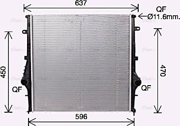 Ava Quality Cooling AL2146 - Radiatore, Raffreddamento motore autozon.pro