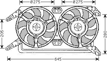 Ava Quality Cooling AL 7512 - Ventola, Raffreddamento motore autozon.pro