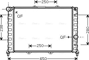 Ava Quality Cooling ALA2091 - Radiatore, Raffreddamento motore autozon.pro