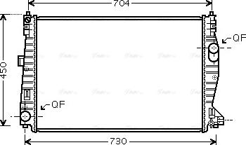 Ava Quality Cooling ALA2101 - Radiatore, Raffreddamento motore autozon.pro