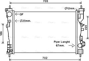 Ava Quality Cooling ALA2119 - Radiatore, Raffreddamento motore autozon.pro