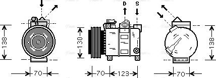 Ava Quality Cooling ALAK016 - Compressore, Climatizzatore autozon.pro