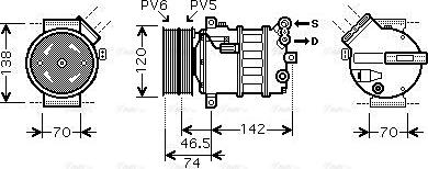 Ava Quality Cooling ALAK106 - Compressore, Climatizzatore autozon.pro