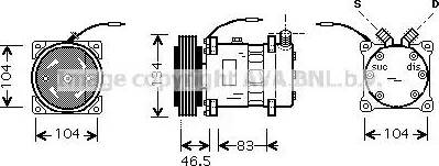 Ava Quality Cooling AL K104 - Compressore, Climatizzatore autozon.pro