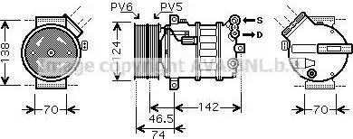 Ava Quality Cooling AL K106 - Compressore, Climatizzatore autozon.pro