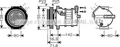 Ava Quality Cooling AL K107 - Compressore, Climatizzatore autozon.pro