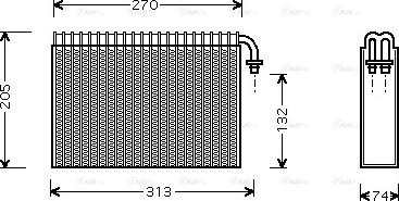 Ava Quality Cooling AL V021 - Evaporatore, Climatizzatore autozon.pro