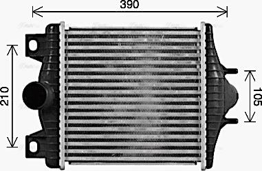 Ava Quality Cooling AU4348 - Intercooler autozon.pro