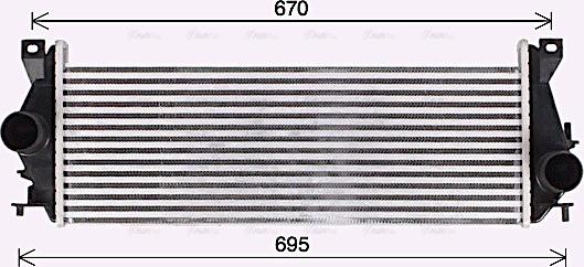 Ava Quality Cooling AU4338 - Intercooler autozon.pro