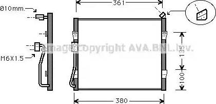 Ava Quality Cooling AU 5135 - Condensatore, Climatizzatore autozon.pro