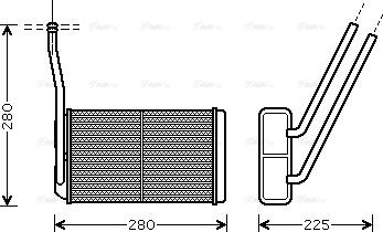 Ava Quality Cooling AU 6195 - Scambiatore calore, Riscaldamento abitacolo autozon.pro