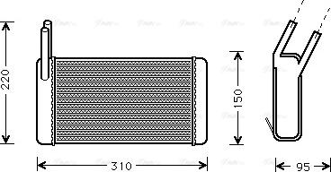 Ava Quality Cooling AU 6131 - Scambiatore calore, Riscaldamento abitacolo autozon.pro