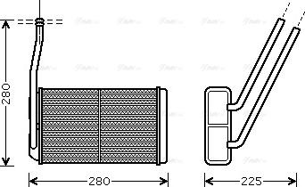 Ava Quality Cooling AU 6177 - Scambiatore calore, Riscaldamento abitacolo autozon.pro