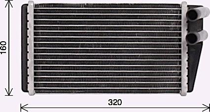 Ava Quality Cooling AU6233 - Scambiatore calore, Riscaldamento abitacolo autozon.pro