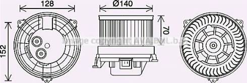 Ava Quality Cooling AU8230 - Elettromotore, Ventilatore abitacolo autozon.pro