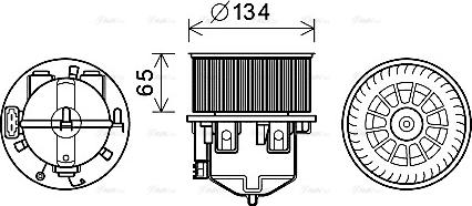 Ava Quality Cooling AU8221 - Ventilatore abitacolo autozon.pro