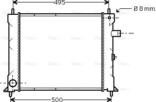 Ava Quality Cooling AU 2097 - Radiatore, Raffreddamento motore autozon.pro