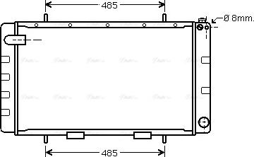 Ava Quality Cooling AU 2065 - Radiatore, Raffreddamento motore autozon.pro