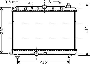 Ava Quality Cooling AU 2153 - Radiatore, Raffreddamento motore autozon.pro