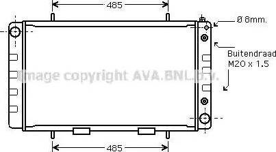 Ava Quality Cooling AU 2162 - Radiatore, Raffreddamento motore autozon.pro