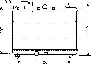 Ava Quality Cooling AU 2121 - Radiatore, Raffreddamento motore autozon.pro