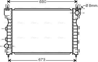 Ava Quality Cooling AU 2174 - Radiatore, Raffreddamento motore autozon.pro