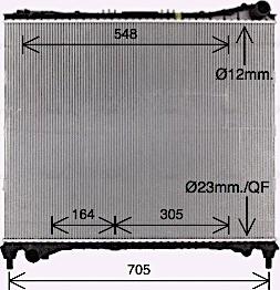 Ava Quality Cooling AU2337 - Radiatore, Raffreddamento motore autozon.pro