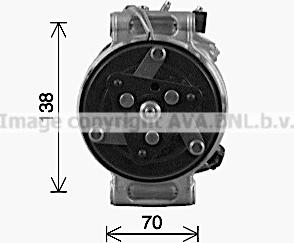 Ava Quality Cooling AUK341 - Compressore, Climatizzatore autozon.pro