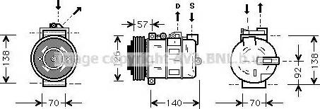 Ava Quality Cooling AU K056 - Compressore, Climatizzatore autozon.pro