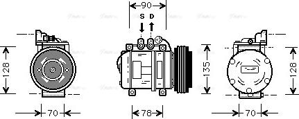 Ava Quality Cooling AU K018 - Compressore, Climatizzatore autozon.pro