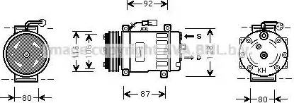 Ava Quality Cooling AU K030 - Compressore, Climatizzatore autozon.pro